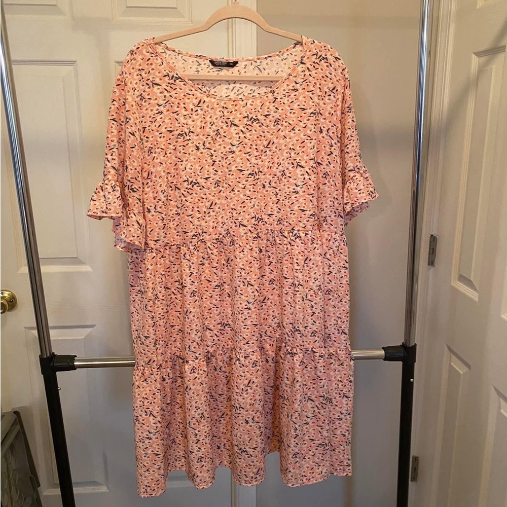 Pink floral sundress